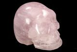 Polished Rose Quartz Crystal Skull #99606-2